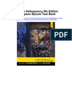Instant Download Juvenile Delinquency 9th Edition Thompson Bynum Test Bank PDF Scribd