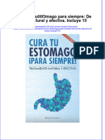 Instant Download Cura Tu Estomago para Siempre de Forma Natural y Efectiva Incluye 15 PDF FREE