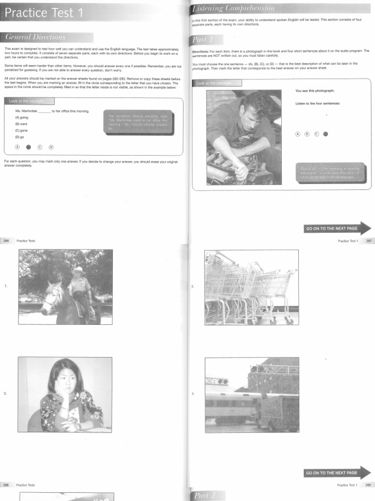 Bruce Rogers TOEIC4 e Practice Test 1 PDF