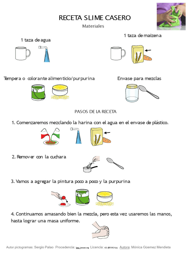 Receta Slime Casero | PDF