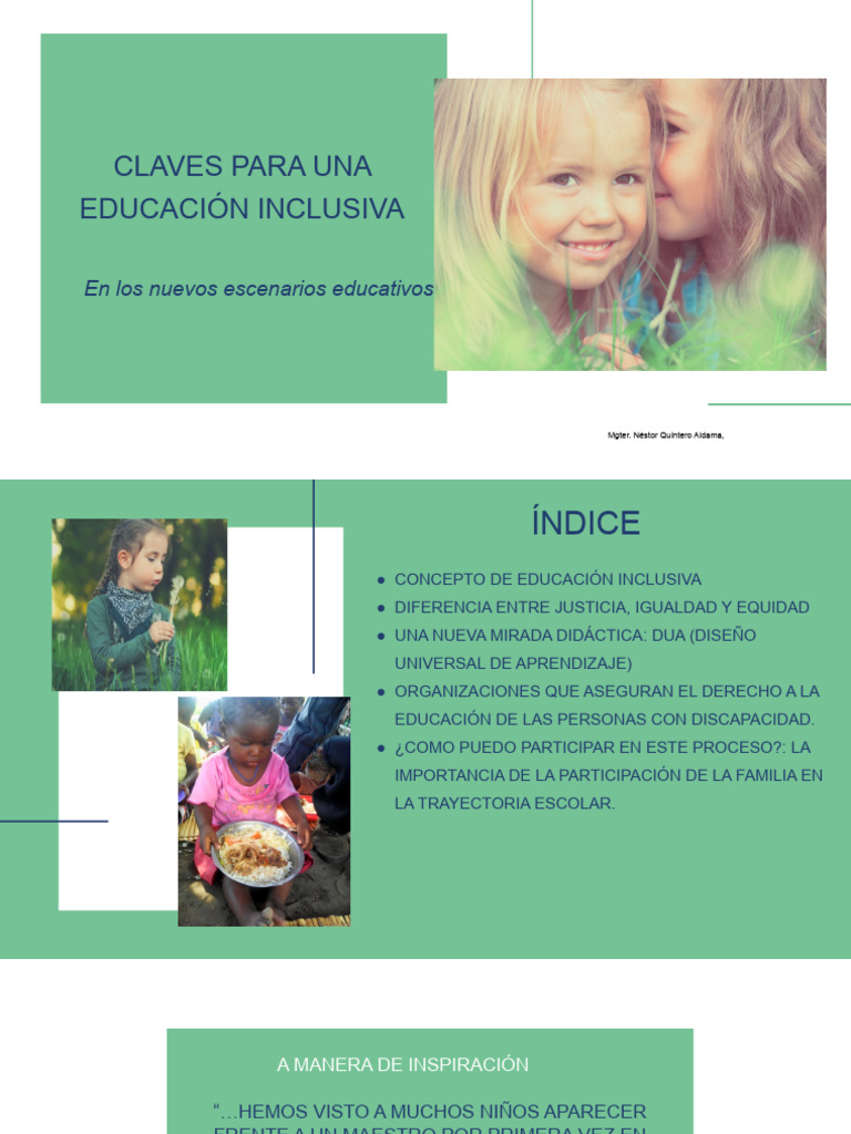 Claves para Una Educacion Inclusiva | PDF | Plan de estudios | Aprendizaje