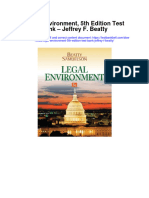 Instant Download Legal Environment 5th Edition Test Bank Jeffrey F Beatty PDF Scribd