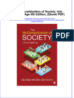Instant Download The Mcdonaldization of Society Into The Digital Age 9th Edition Ebook PDF PDF FREE