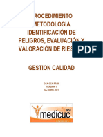 Gca-Gca-Pr-05 Procedimiento Metodologia Identificación de Peligros, Evaluacion y Valoración de Riesgos MC