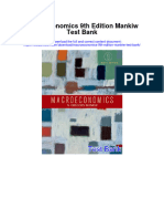 Instant Download Macroeconomics 9th Edition Mankiw Test Bank PDF Scribd