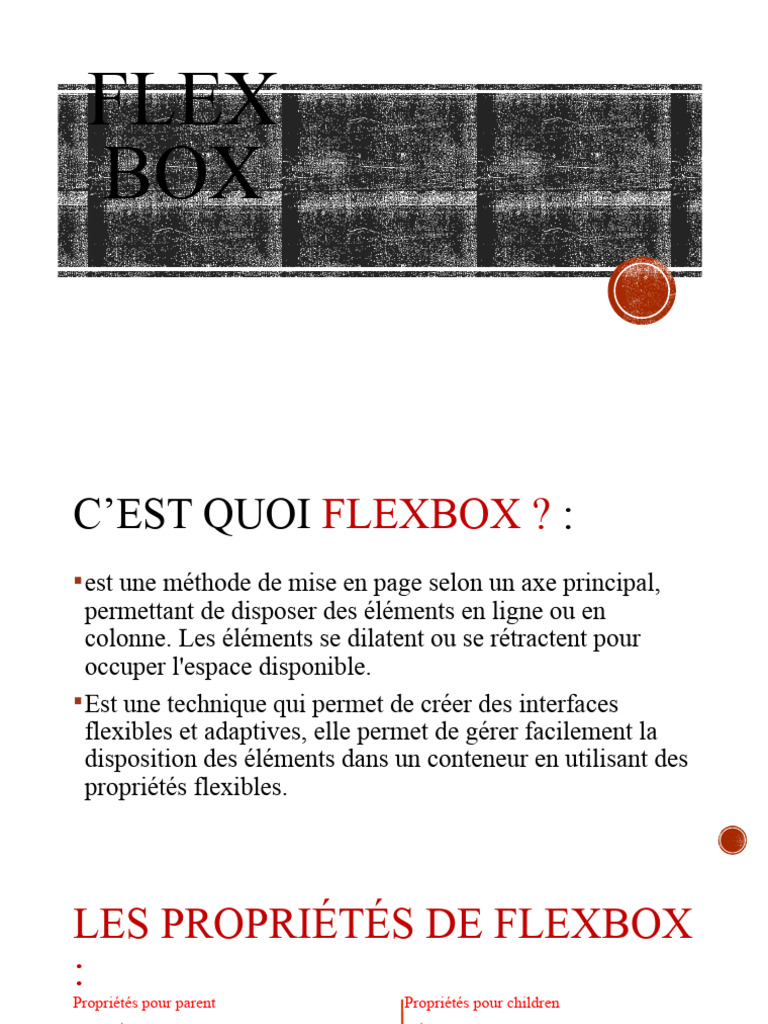 Flexbox : Guide de mise en page CSS | PDF | Maison et jardin