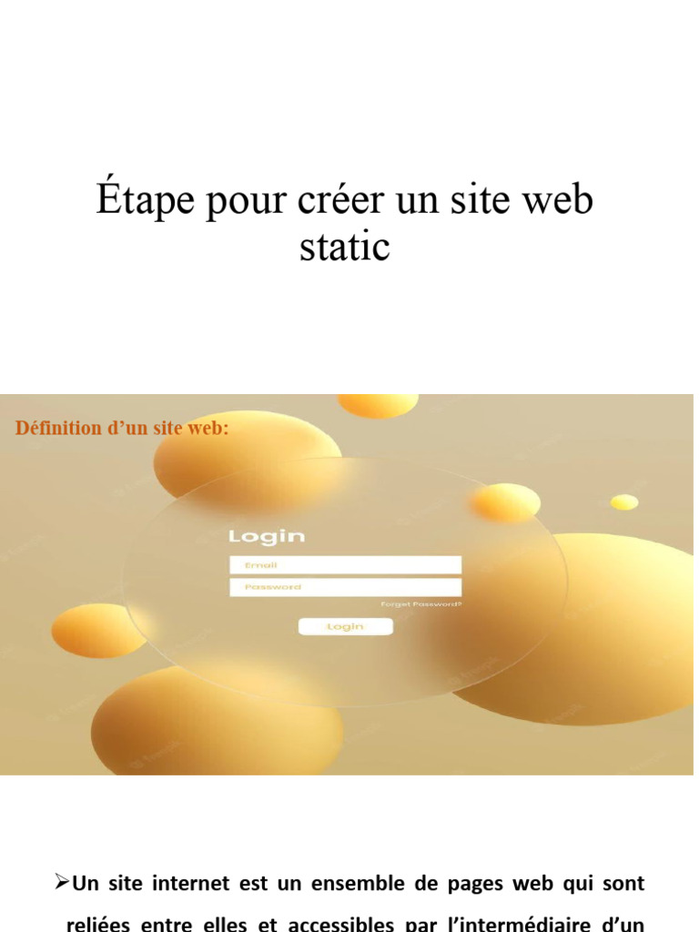 Guide pour créer un site web statique | PDF | Sites web | Internet