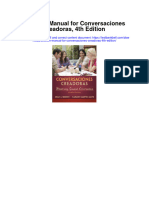 Instant Download Solution Manual For Conversaciones Creadoras 4th Edition PDF Scribd