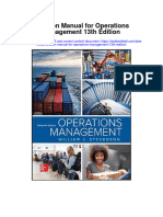 Instant Download Solution Manual For Operations Management 13th Edition PDF Scribd