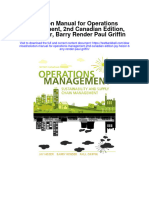 Instant Download Solution Manual For Operations Management 2nd Canadian Edition Jay Heizer Barry Render Paul Griffin PDF Scribd