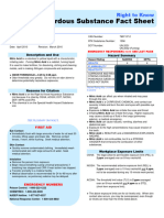 Hazardous Substance Fact Sheet: Right To Know