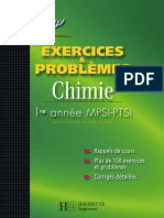 Exercices Et Problèmes CHIMIE - 1re Année MPSI