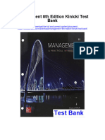 Instant Download Management 8th Edition Kinicki Test Bank PDF Scribd