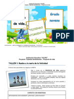 Talleres Proyecto de Vida NOVENO