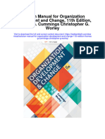 Instant Download Solution Manual For Organization Development and Change 11th Edition Thomas G Cummings Christopher G Worley PDF Scribd
