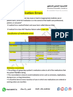 Medication Errors