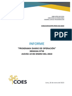 Spr-Ipdo-019-2023 Informe Del Programa Diario de Operación Del Sein