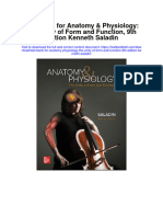 Instant Download Test Bank For Anatomy Physiology The Unity of Form and Function 9th Edition Kenneth Saladin PDF Scribd