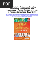 Test Bank For Andersons Nursing Leadership Management and Professional Practice For The LPN LVN in Nursing School and Beyond 5th