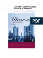 Instant download Solution Manual for Cost Accounting 14th Edition by Horngren pdf scribd