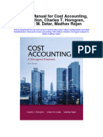 Instant download Solution Manual for Cost Accounting 14th Edition Charles t Horngren Srikant m Datar Madhav Rajan pdf scribd