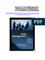 Instant download Solution Manual for Cost Management Measuring Monitoring and Motivating Performance 2nd Edition by Eldenburg pdf scribd