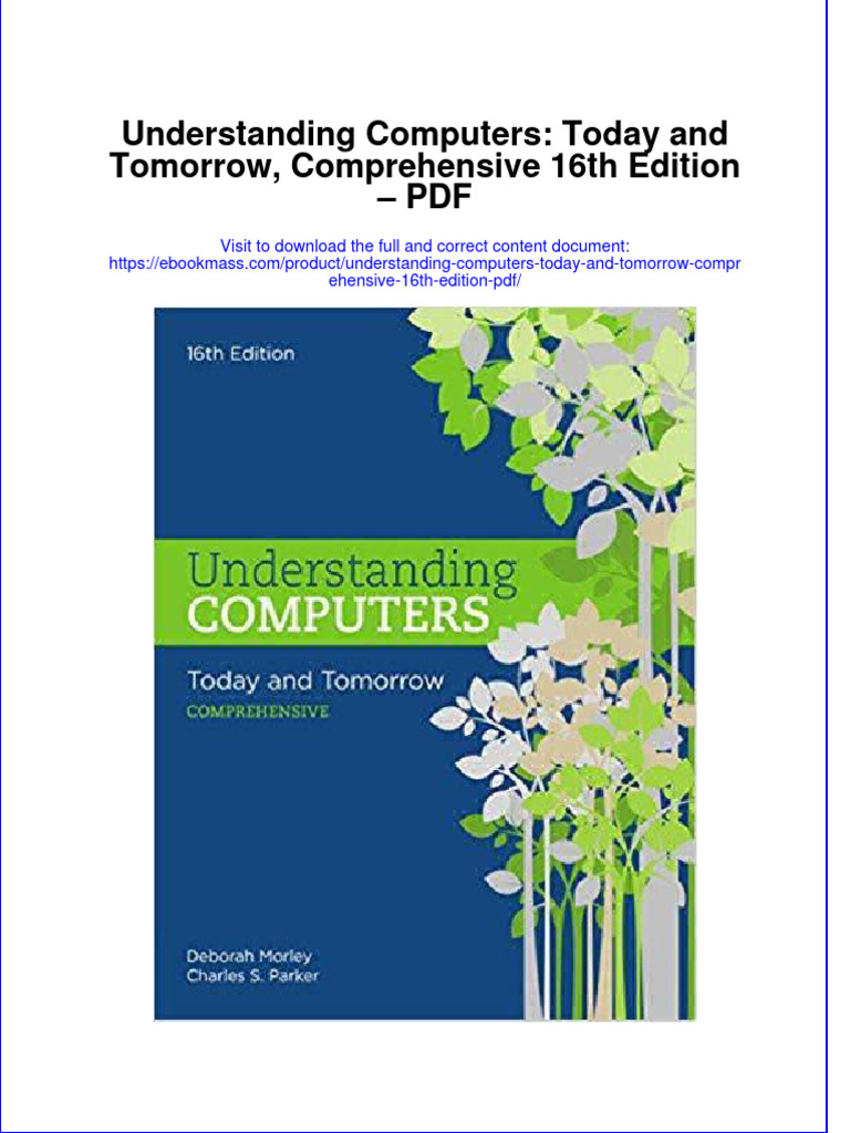 Instant Download Understanding Computers Today and Tomorrow