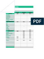 Planilla de Excel para Control de Gastos