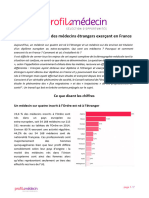 Le Véritable Poids Des Médecins Étrangers Exerçant en France