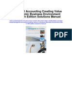 Instant Download Managerial Accounting Creating Value in A Dynamic Business Environment Hilton 10th Edition Solutions Manual PDF Scribd