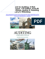 Instant Download Test Bank For Auditing A Risk Based Approach 11th Edition Karla M Johnstone Zehms Audrey A Gramling Larry e Rittenberg PDF Scribd