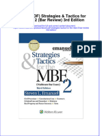 Instant Download Ebook PDF Strategies Tactics For The Mbe 2 Bar Review 3rd Edition PDF FREE