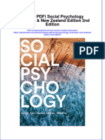 Instant Download Ebook PDF Social Psychology Australian New Zealand Edition 2nd Edition PDF FREE