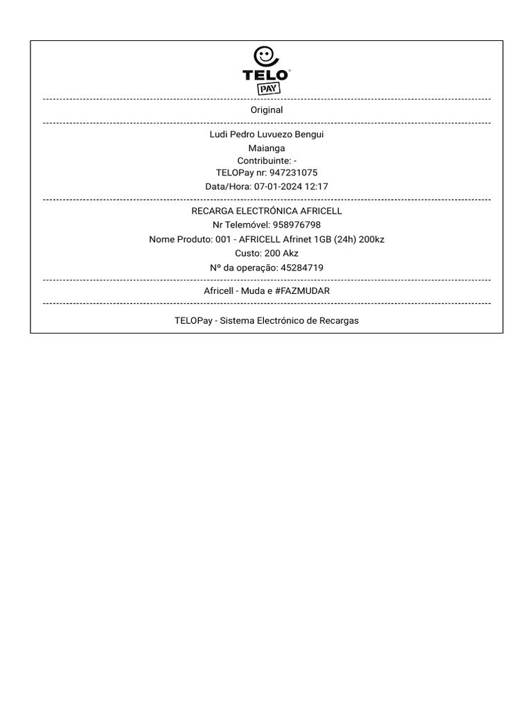 Telo Pay | PDF