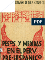 Maria Rostworowski - Pesos y Medidas en El Perú pre-hispánico-MINERVA (1960)