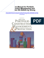 Instant Download Solution Manual For Portfolio Construction Management and Protection 5th Edition by Strong PDF Scribd
