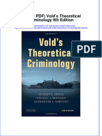 Instant Download Ebook PDF Volds Theoretical Criminology 8th Edition PDF FREE