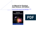 Instant Download Solution Manual For Practical Management Science 5th Edition PDF Scribd