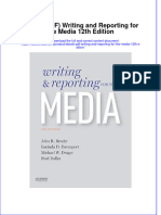 Instant Download Ebook PDF Writing and Reporting For The Media 12th Edition PDF FREE