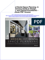 Instant Download Medical and Dental Space Planning A Comprehensive Guide To Design Equipment and Clinical Procedures Ebook PDF Version PDF FREE