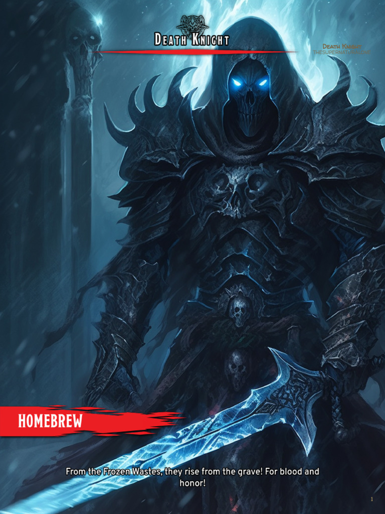 D&D 5E Death Knight Class Guide | PDF | Runes | Plague (Disease)