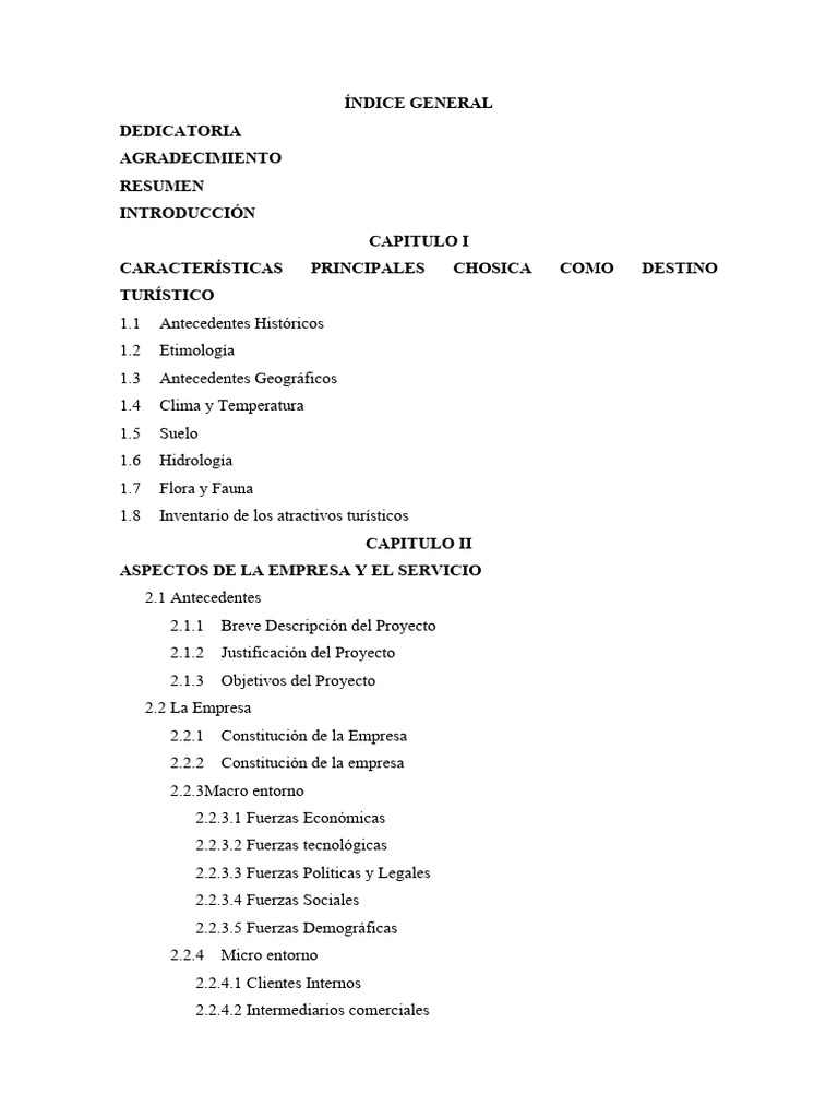 Índice General | PDF | Marketing | Turismo