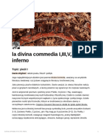 La Divina Commedia I, III, V, X, XIII - Inferno