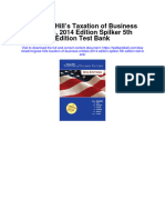 Instant Download Mcgraw Hills Taxation of Business Entities 2014 Edition Spilker 5th Edition Test Bank PDF Scribd