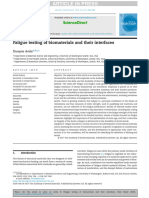 Fatiga de Biomateriales y Interfases