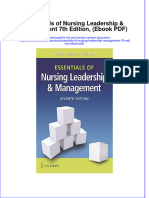 Instant Download Essentials of Nursing Leadership Management 7th Edition Ebook PDF PDF FREE
