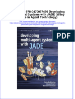 Instant Download Etextbook 978 0470057476 Developing Multi Agent Systems With Jade Wiley Series in Agent Technology PDF FREE