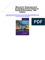 Instant Download Solution Manual For Empowerment Series Understanding Human Behavior and The Social Environment 10th Edition PDF Scribd