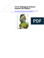 Instant Download Test Bank For Biological Science Freeman 5th Edition PDF Scribd
