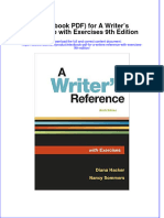 Instant Download Etextbook PDF For A Writers Reference With Exercises 9th Edition PDF FREE